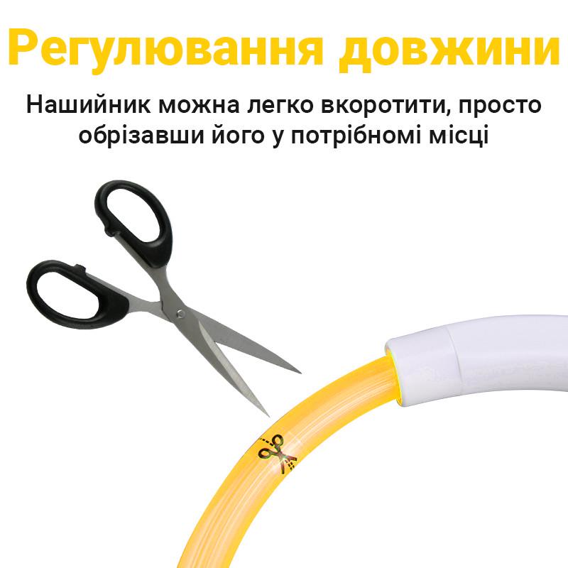 Ошейник iPets LC-01 с LED свечением L Желтый - фото 5 Ошейник iPets LC-01 с LED свечением L Желтый - фото 5