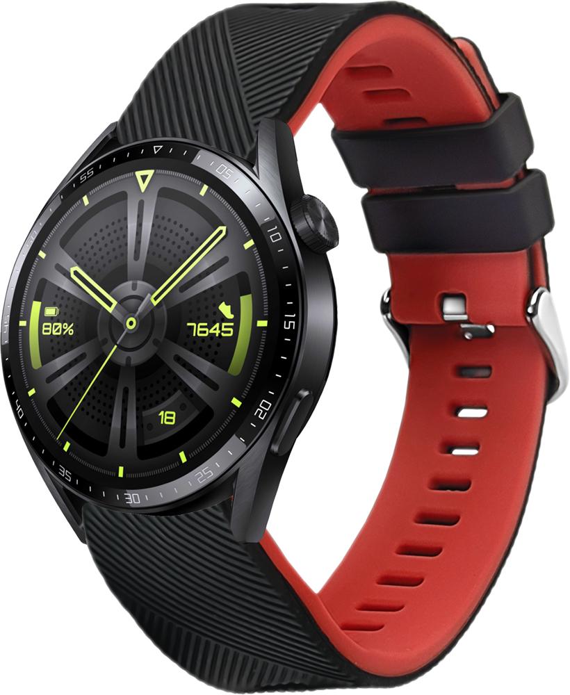Ремешок Luminic для Huawei Watch GT3 46 мм Black/Red (26679-44)