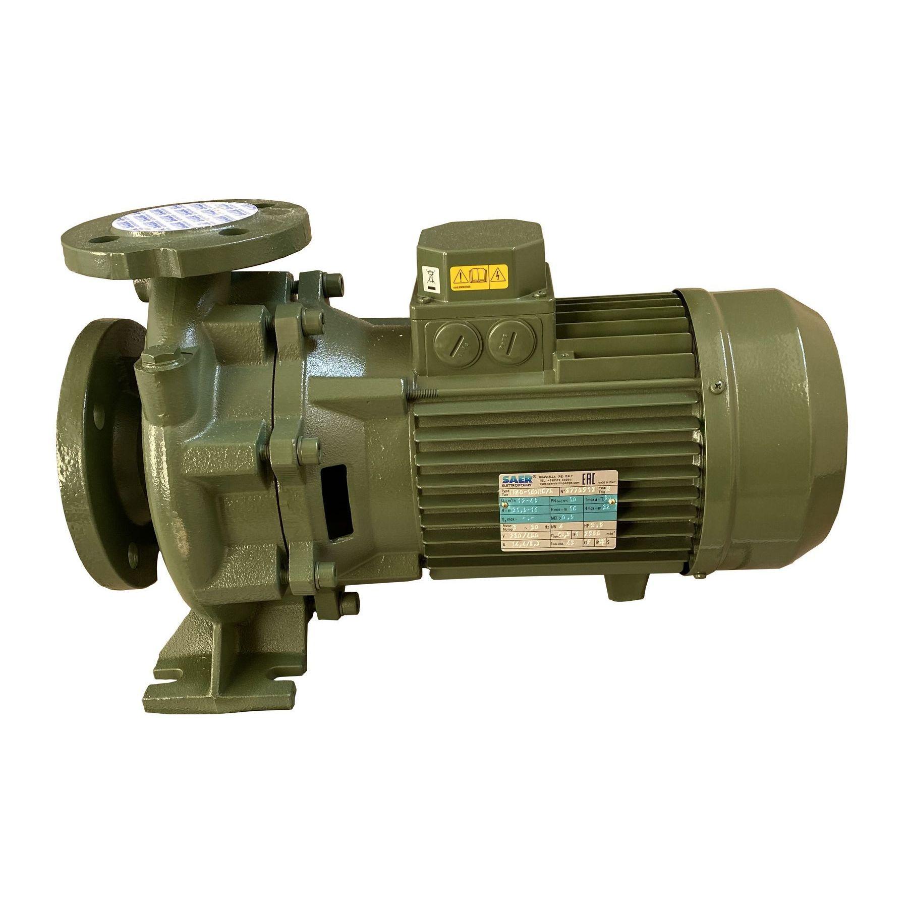Насос моноблочный SAER Elettropompe IR 40-160NC/A 4,0 кВт 45 м3/ч 32 м