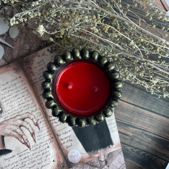 Свічка воскова в золоті Пекельний котел Чорний (1161) - фото 3