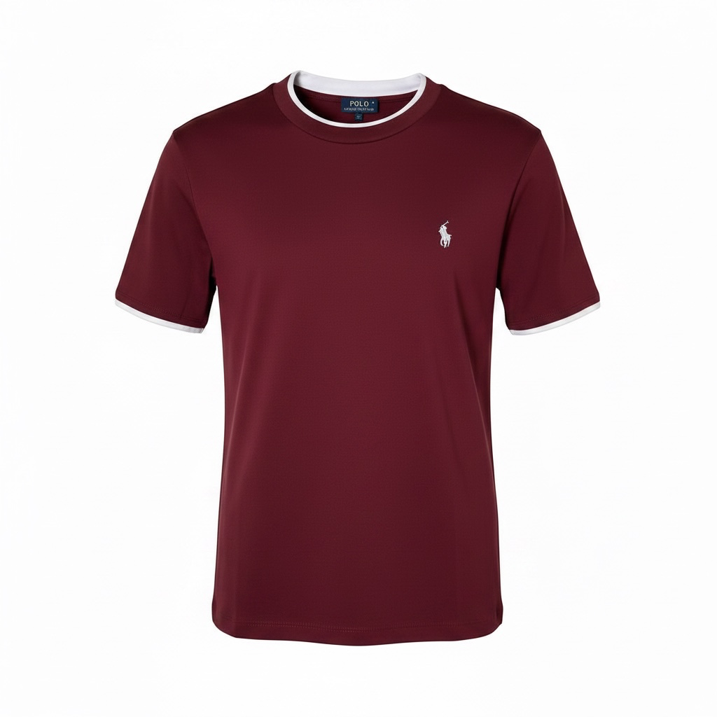 Футболка женская Polo Ralph Lauren Basic Cotton S Бордовый (RL12001.1S) Футболка женская Polo Ralph Lauren Basic Cotton S Бордовый (RL12001.1S)