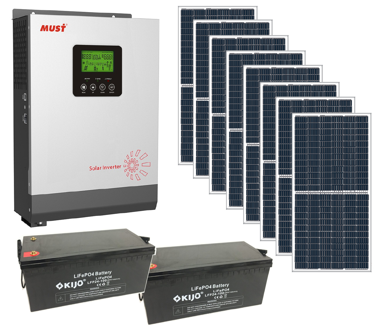 Комплект гибридной автономной солнечной электростанции Своя Энергія KAS12-5/41/436 5 кВт на литиевых АКБ