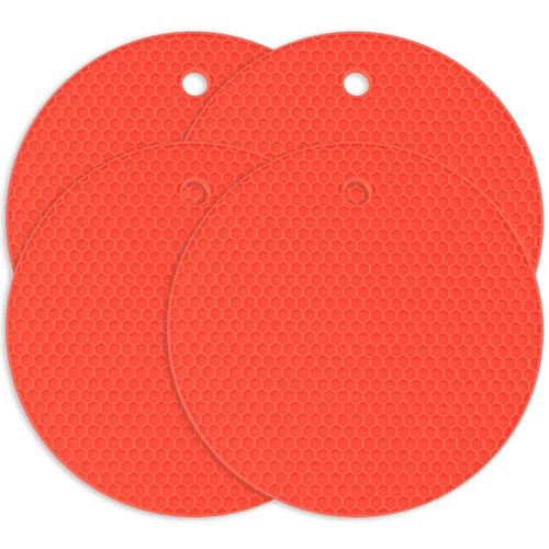 Подставки-прихватки IgfulGrip термостойкие силиконовые 4 шт. Красный (2263)