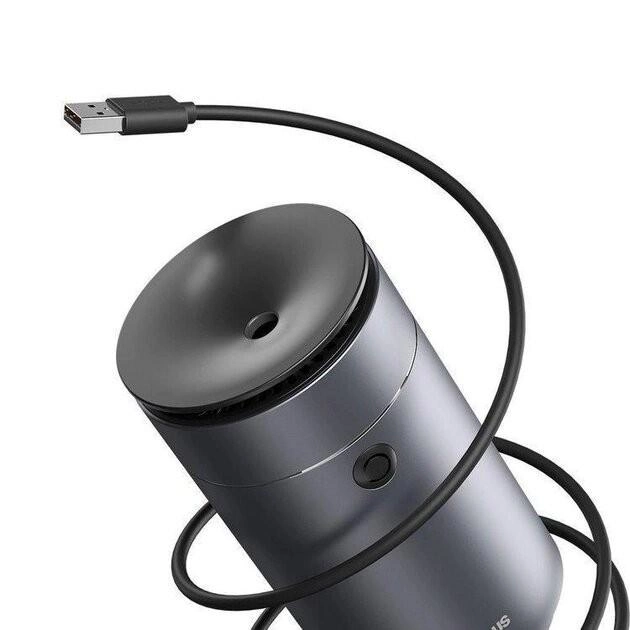 Увлажнитель-ароматизатор воздуха Baseus Time Aromatherapy machine Humidifier LED 75 мл Dark gray (DHSG-0G) - фото 2