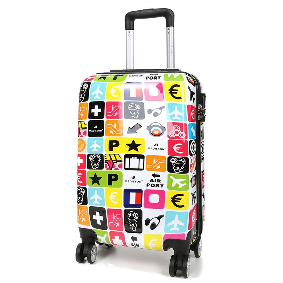 Чемодан малый Madisson Snowball 36820T S поликарбонат Разноцветный