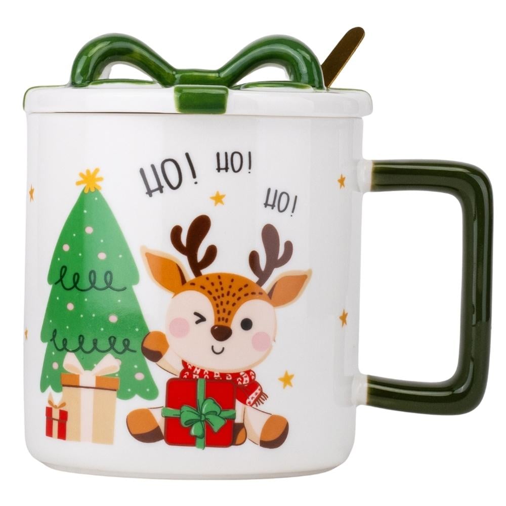 Кружка Merry Xmas 400 мл Зеленый (9151-013)