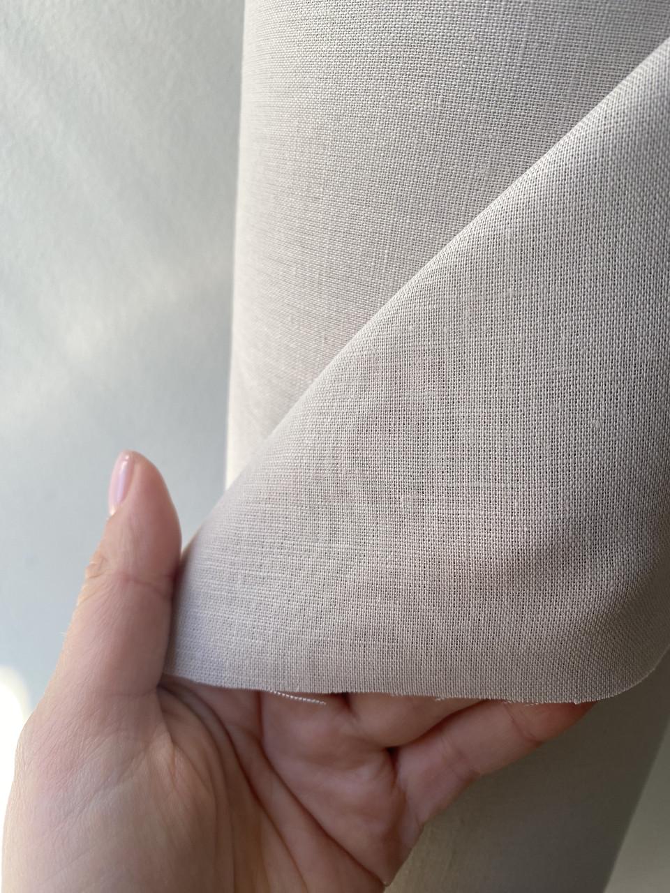 Ткань LINEN PLUS 50% льна и 50% хлопка 143 см 943/330 Бежевый - фото 2 Ткань LINEN PLUS 50% льна и 50% хлопка 143 см 943/330 Бежевый - фото 2