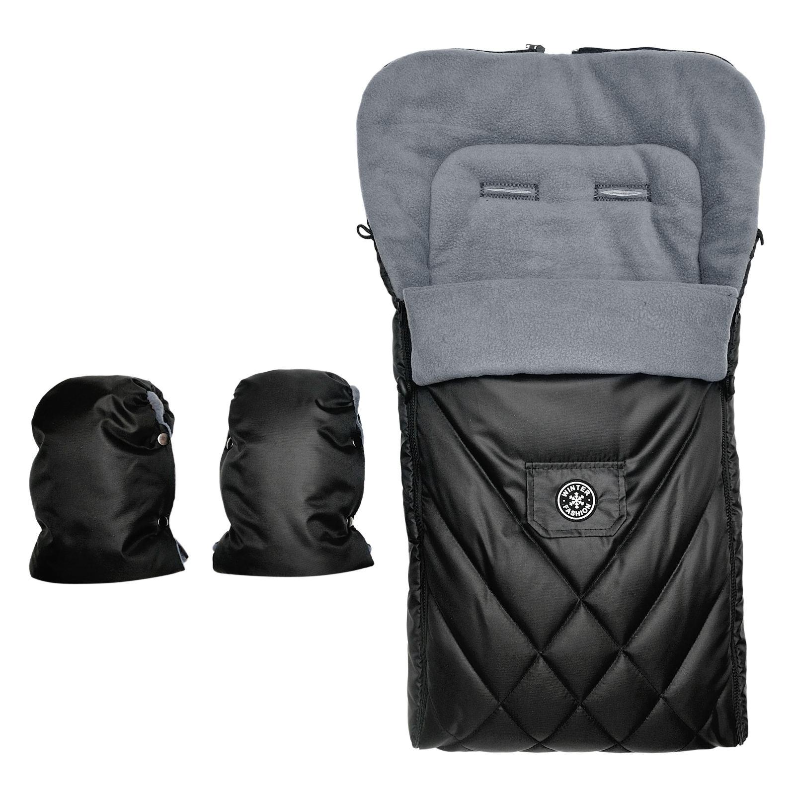 Комплект 2в1 конверт-чехол и муфты For Kids чехол на флисе в коляску чехол в люльку конверт на санки (4484)