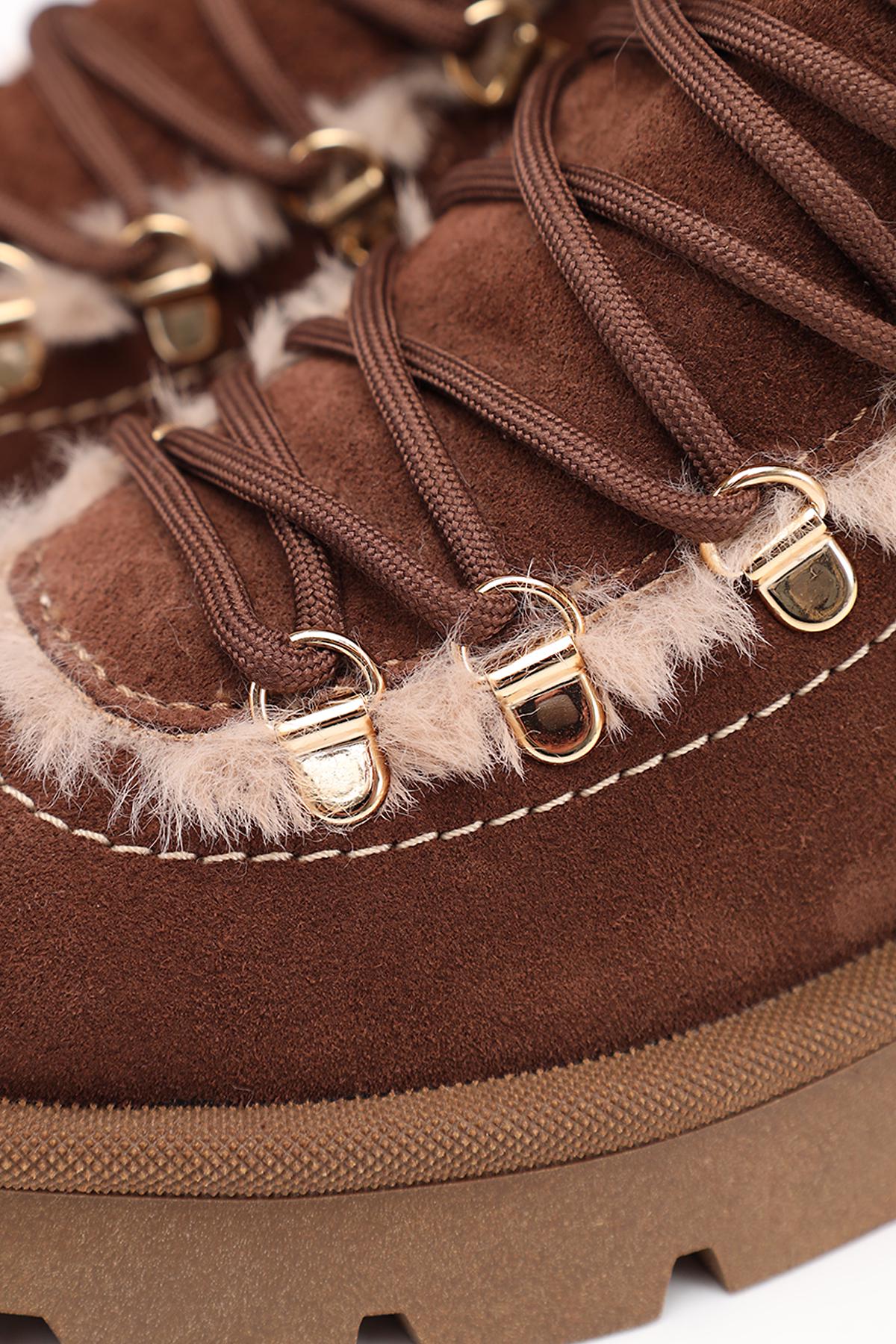 Ботинки женские Yuki ЦБ-00280991 р. 37 Шоколад (SKT001076884) - фото 4 Ботинки женские Yuki ЦБ-00280991 р. 37 Шоколад (SKT001076884) - фото 4