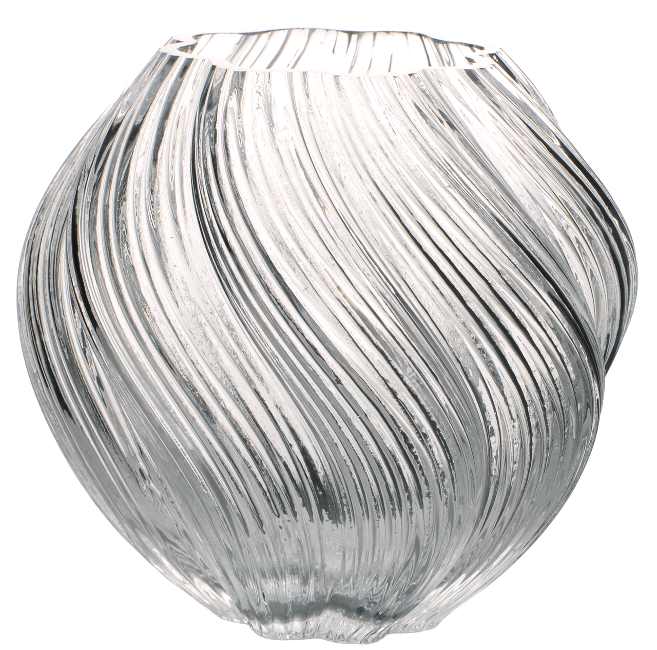 Ваза для цветов VIVA NICA стеклянная 16 см Прозрачная (A060186)