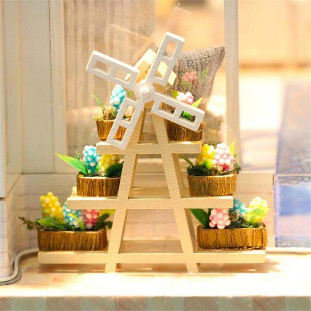 3D Румбокс CuteBee DIY DollHouse Коттедж с бассейном (M91) - фото 5