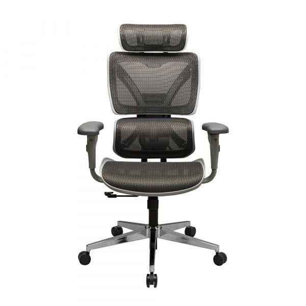 Кресло Перфоманс хром Synchro сетка Серый (1673040) - фото 2