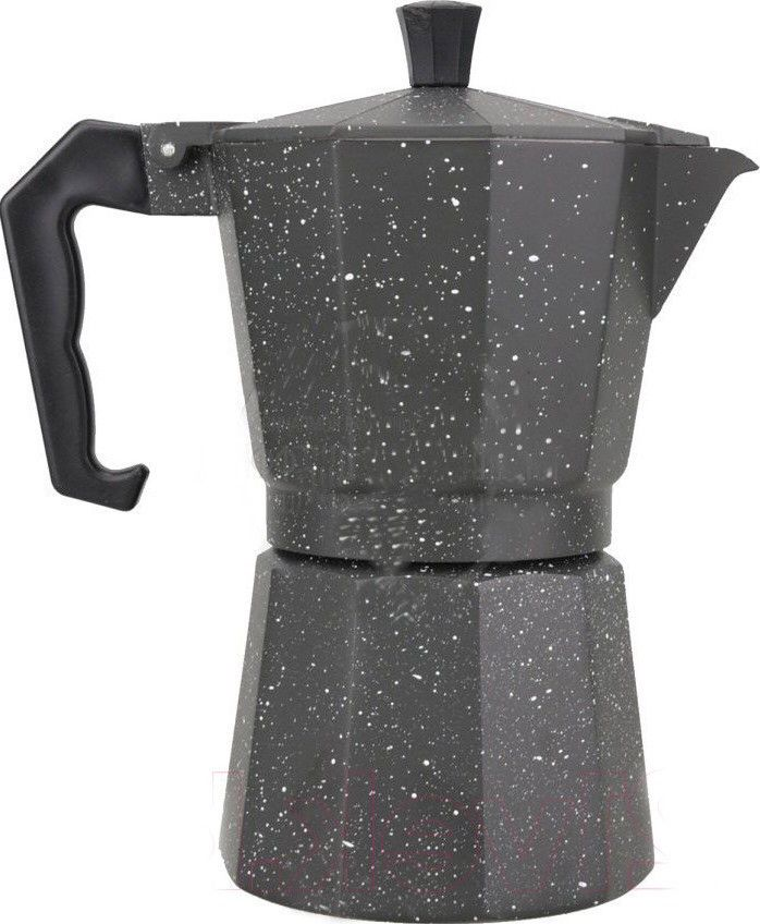 Кофеварка гейзерная Benson BN-160 на 9 чашек из алюминия и бакелитовой ручкой 450 мл Черный (BN-160) Кофеварка гейзерная Benson BN-160 на 9 чашек из алюминия и бакелитовой ручкой 450 мл Черный (BN-160)