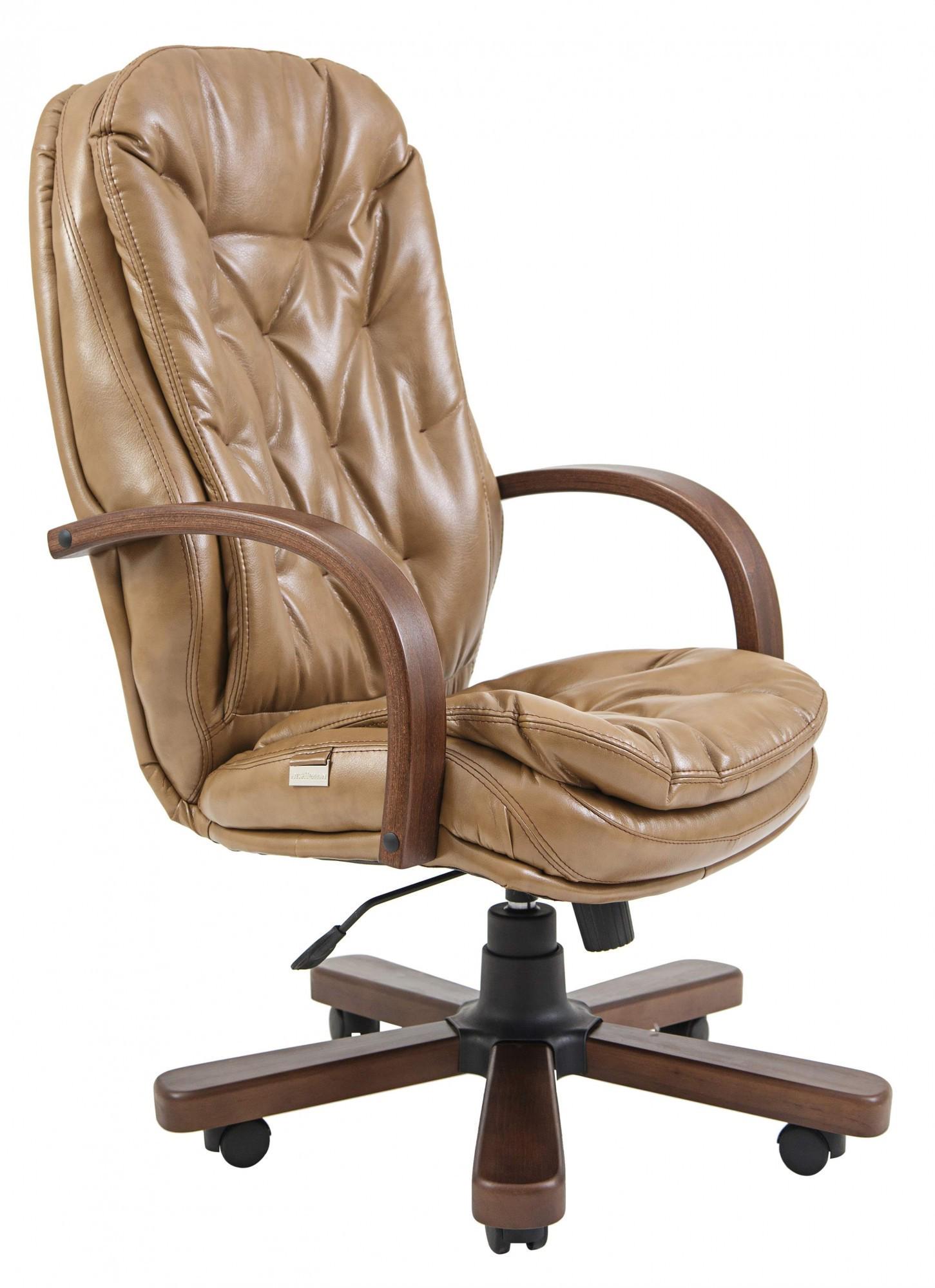 Кресло офисное компьютерное Венеция Титан Cream Wood M1 Tilt Кремовый