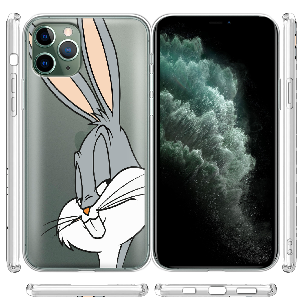 Чохол Boxface iPhone 11 Pro Max Lucky Rabbit Прозорий силікон (38194-bk81-38194) - фото 3