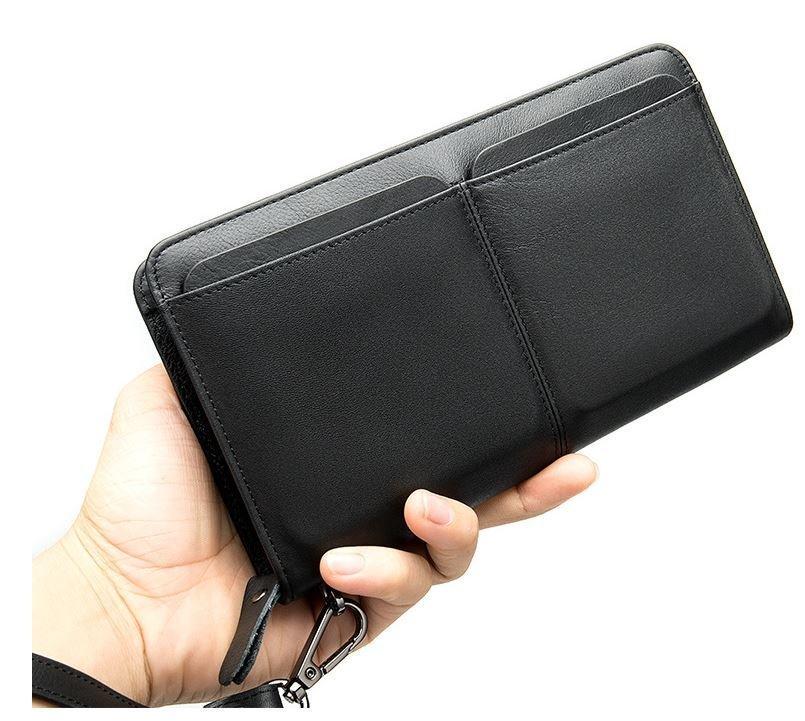 Клатч мужской 714656 с ремешком Черный (13961028) - фото 2 Клатч мужской 714656 с ремешком Черный (13961028) - фото 2