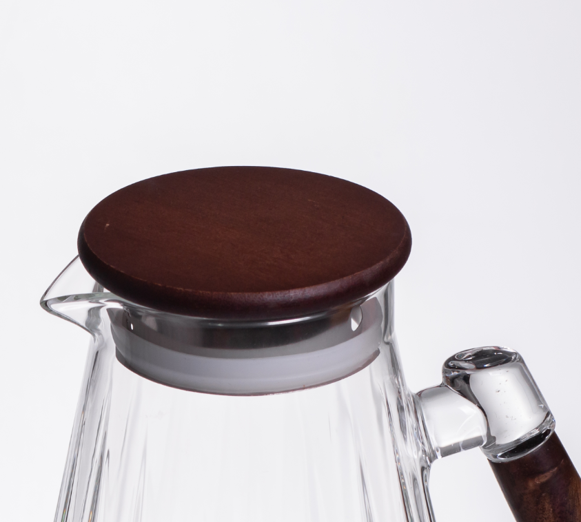 Глек для напоїв скляний з бамбуковою кришкою 1,7 л Прозорий - фото 4 Глек для напоїв скляний з бамбуковою кришкою 1,7 л Прозорий - фото 4