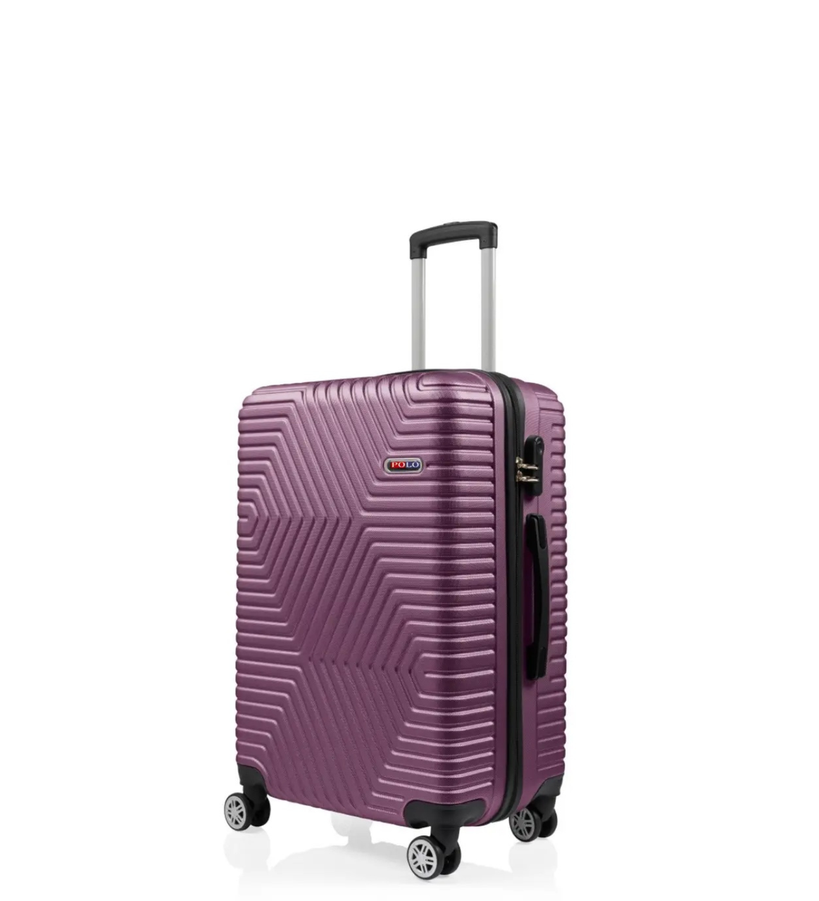 Чемодан Polo ПК012-М поликарбонат на 4-х двойных колесах средний М 70 л Баклажановый - фото 1 Чемодан Polo ПК012-М поликарбонат на 4-х двойных колесах средний М 70 л Баклажановый - фото 1