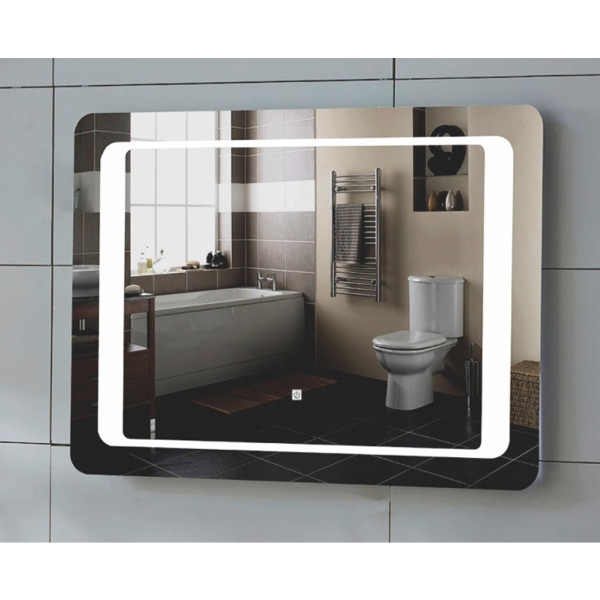 Зеркало прямоугольное для ванной комнаты Insana 172 с LED-подсветкой 90х70 см (А0047412)