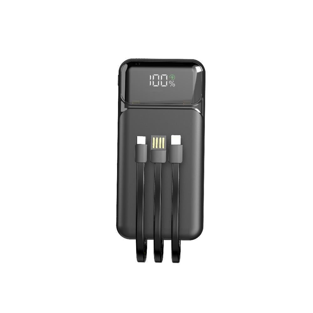 Повербанк Aspor A315 Fast Charge 10000 mAh USB-C/USB/Type-C/Lightning/22,5W Черный