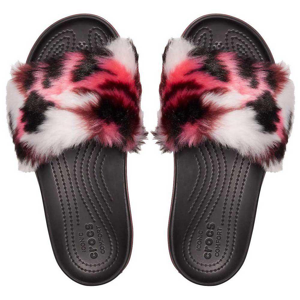 Шльопанці Crocs Crocband Platform Slide So Luxe M6W8 р. 38/24,5 см Black/Burgundy (17612289) - фото 4