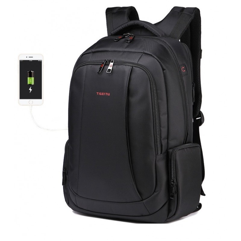 Рюкзак для ноутбука Tigernu T-B3143 15,6 с USB Черный - фото 7