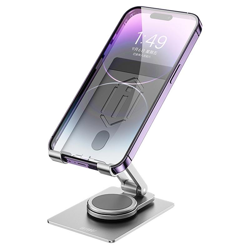 Подставка магнитная для планшетов WIWU ZM107 Desktop Rotation Stand 12,9" Silver (00000066829_1) - фото 3 Подставка магнитная для планшетов WIWU ZM107 Desktop Rotation Stand 12,9" Silver (00000066829_1) - фото 3