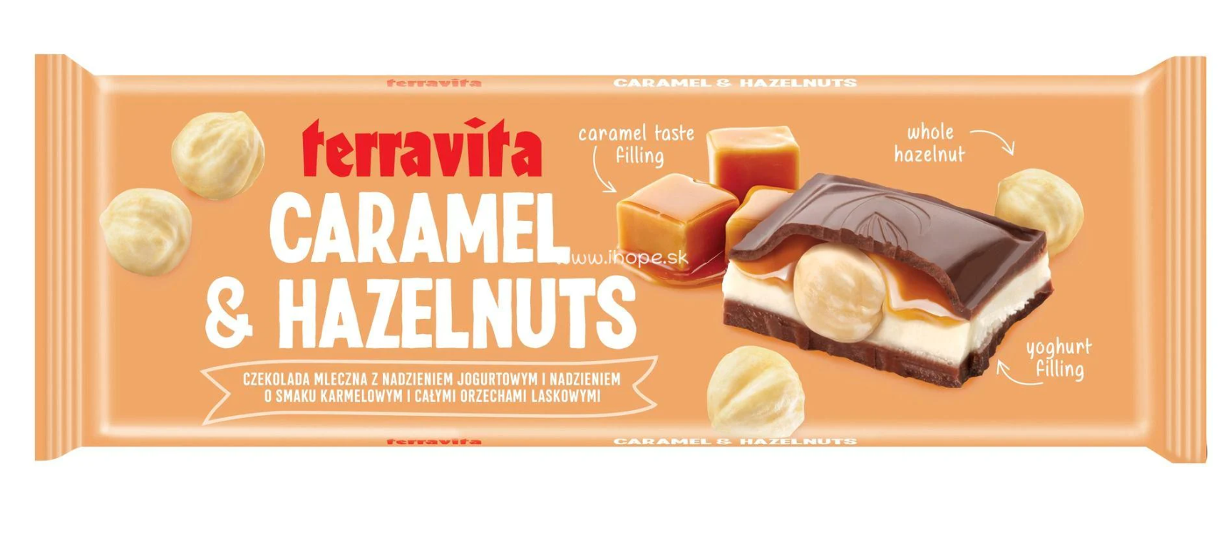 Шоколад Terravita Caramel & Hazelnuts 265 г (12377) - фото 1