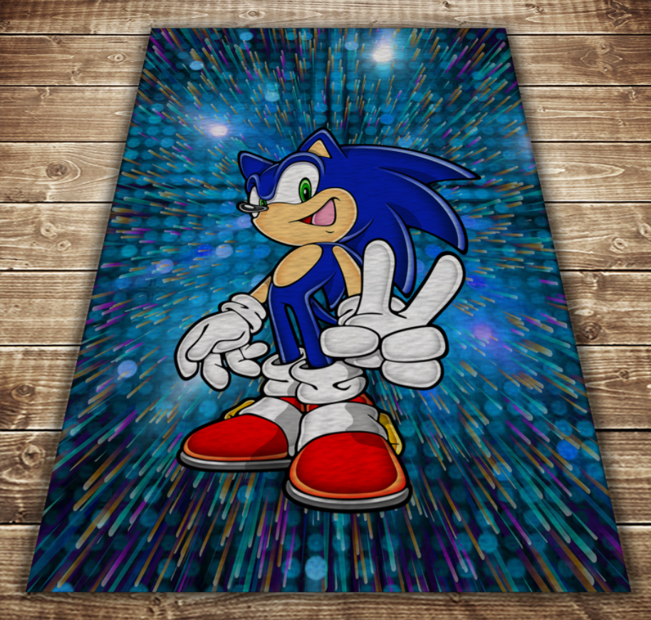 Плед с 3D принтом Соник Victory 150x200 см (epi_0007)