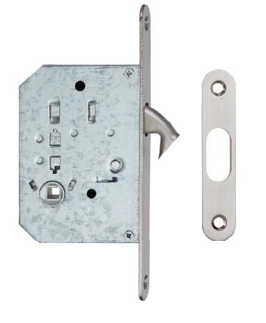 Ручки - ракушки для раздвижных дверей SIBA с механизмом WC, матовый никель (S223 SN) - фото 3 Ручки - ракушки для раздвижных дверей SIBA с механизмом WC, матовый никель (S223 SN) - фото 3