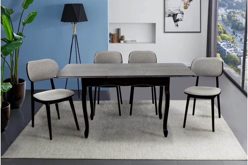 Стол-трансформер кухонный раскладной LEADER Венге/Шоколад (LDR-1147) - фото 4