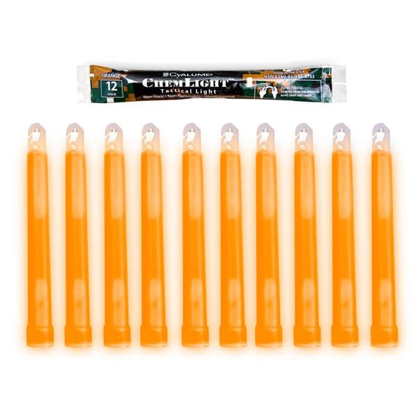 Химический источник света Cyalume ChemLight 6" 12 часов Orange (НФ-00000646)