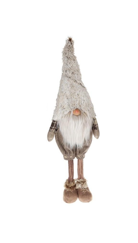 Игрушка мягкая Гном в клетчатой ​​рубашке 83 см