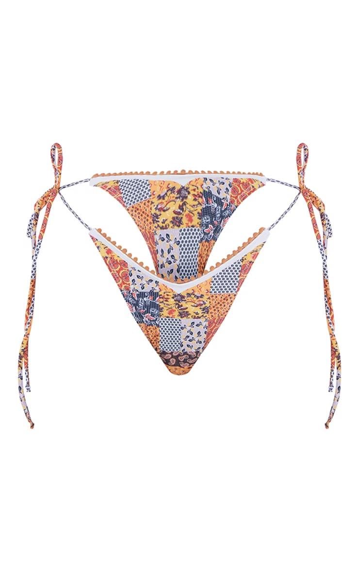 Плавки Pretty Little Thing з принтом на завʼязках S