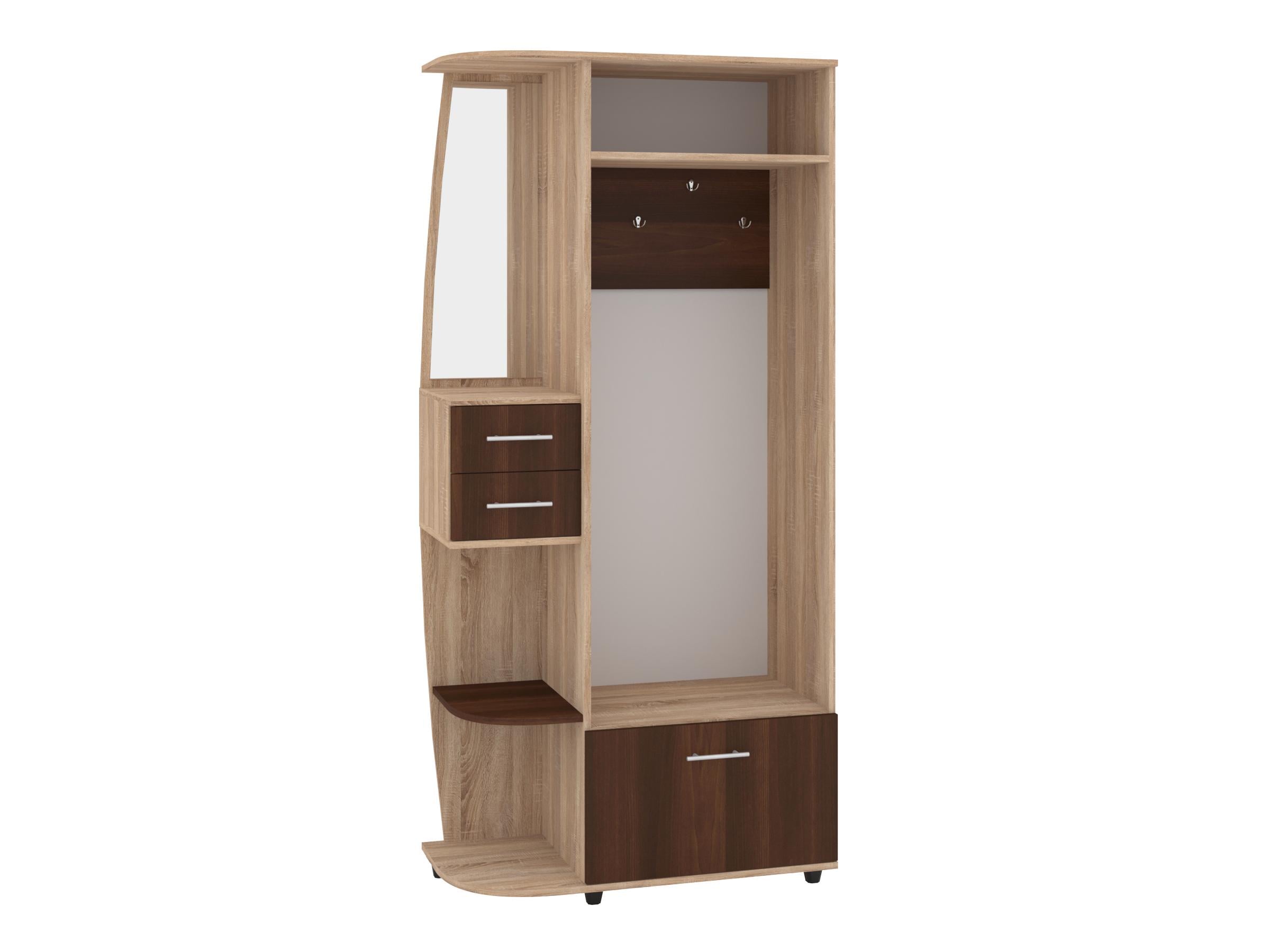 Прихожая PEHOTIN Бригантина 90х42,6х193 см Дуб сонома/Орех (PN-101768)