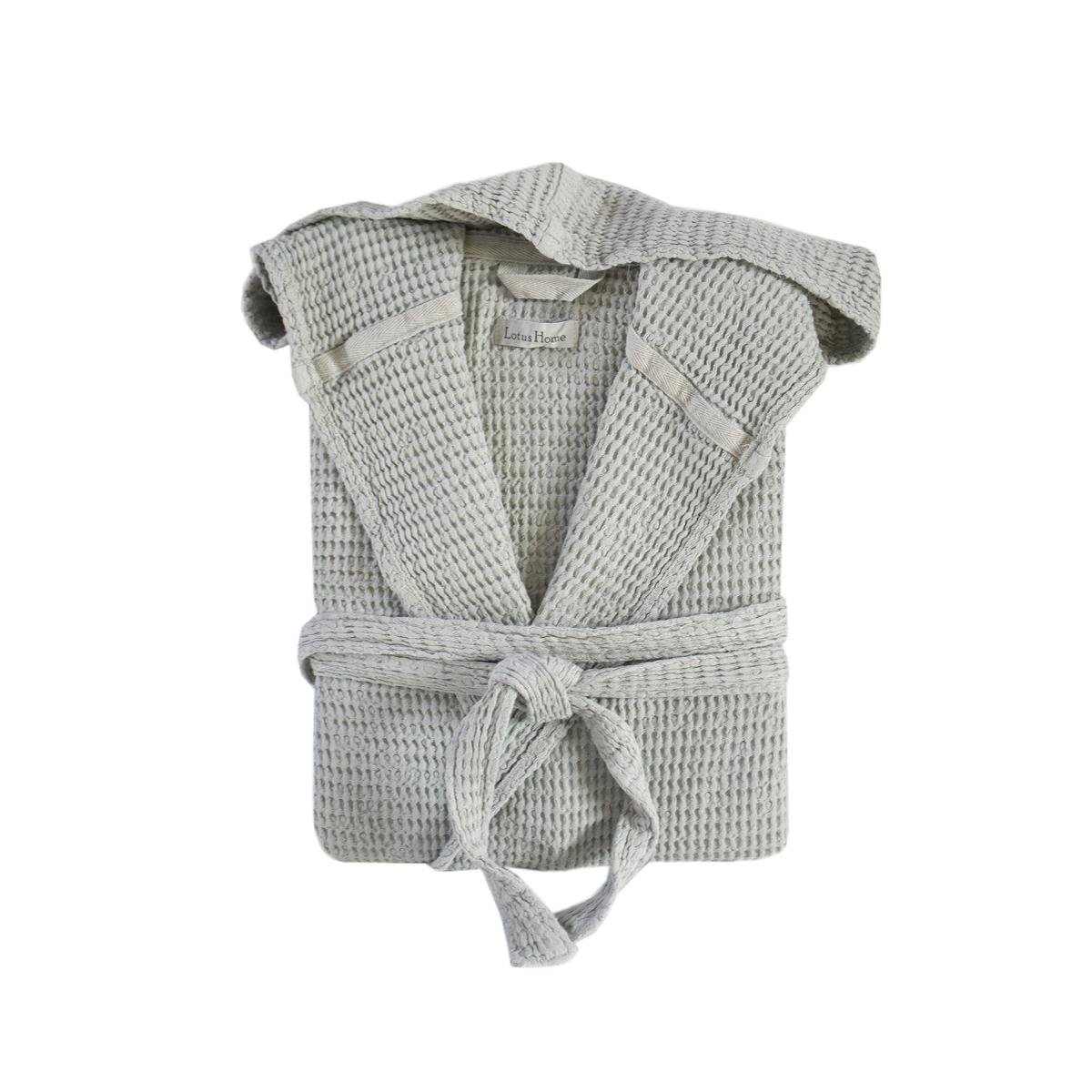 Халат Lotus Home Rius light gri S/M Светло-серый (26029369)