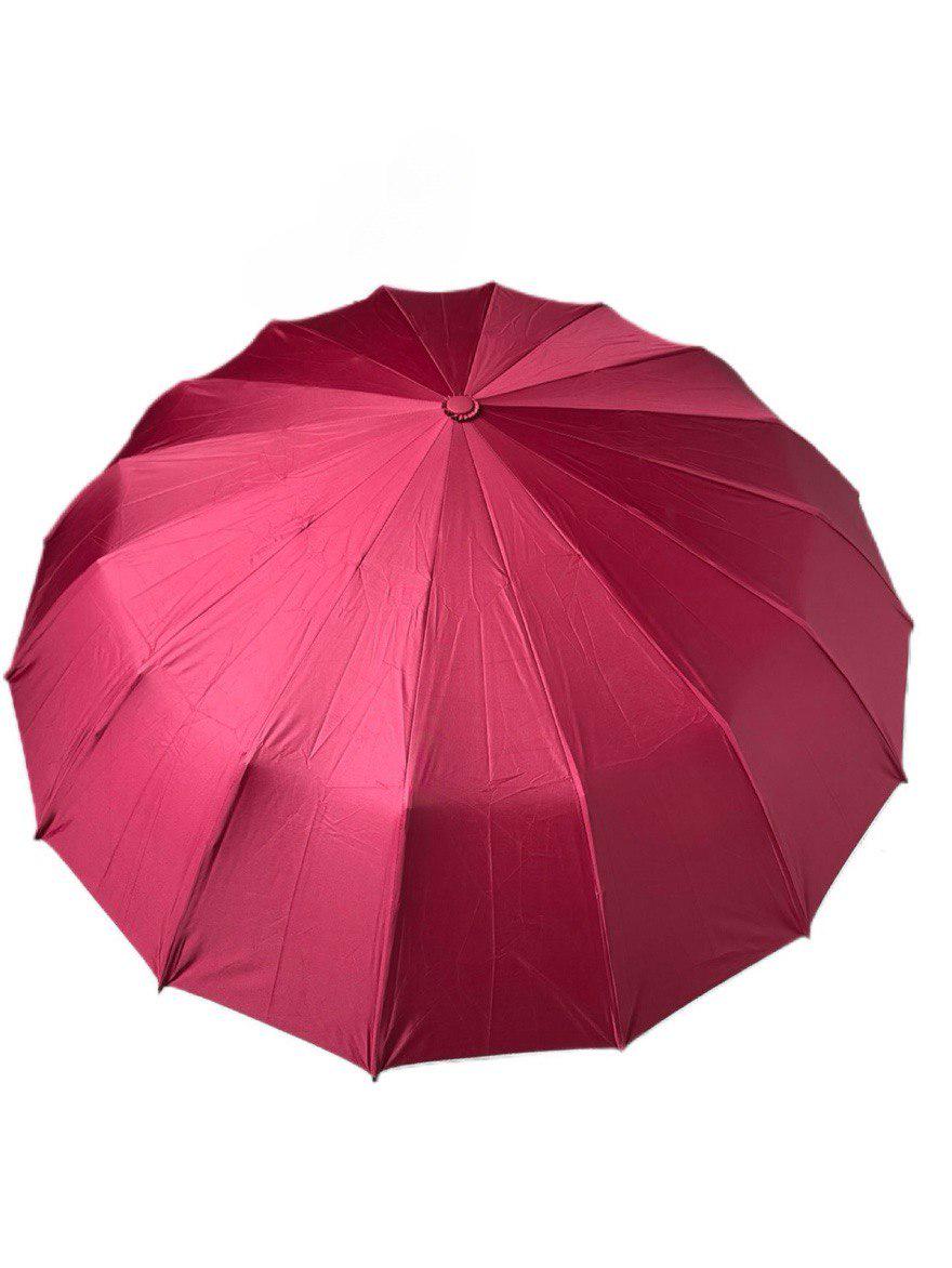 Парасолька-автомат Toprain Umbrella однотонна 16 спиць зі сріблом під куполом Червоний (4016/4) - фото 5 Парасолька-автомат Toprain Umbrella однотонна 16 спиць зі сріблом під куполом Червоний (4016/4) - фото 5