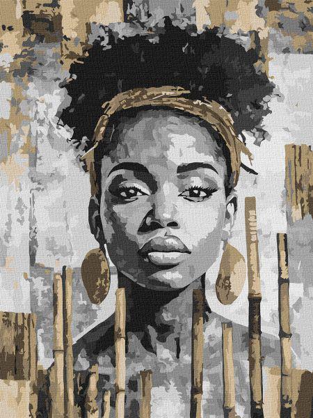 Картина по номерам Ideyka Экзотический монохром 30x40 см (Id-KHO8566)