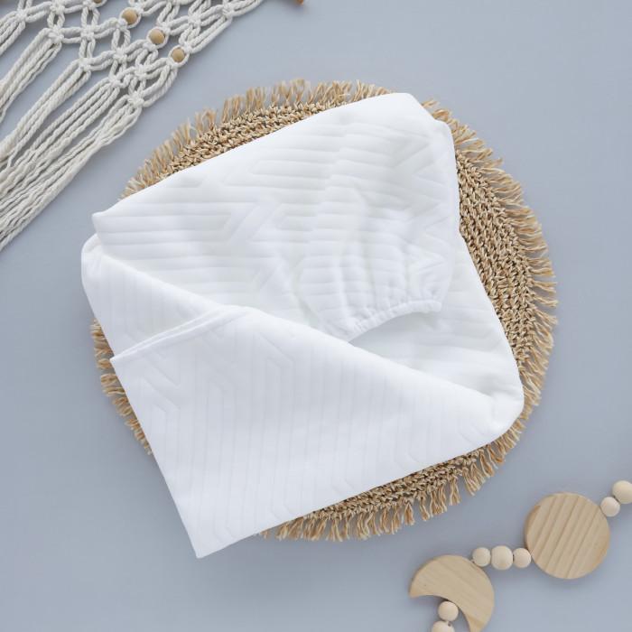 Наматрасник непромокаючий Mommy Bag Преміум в стандартне ліжечко 120x60 см Білий (144116)