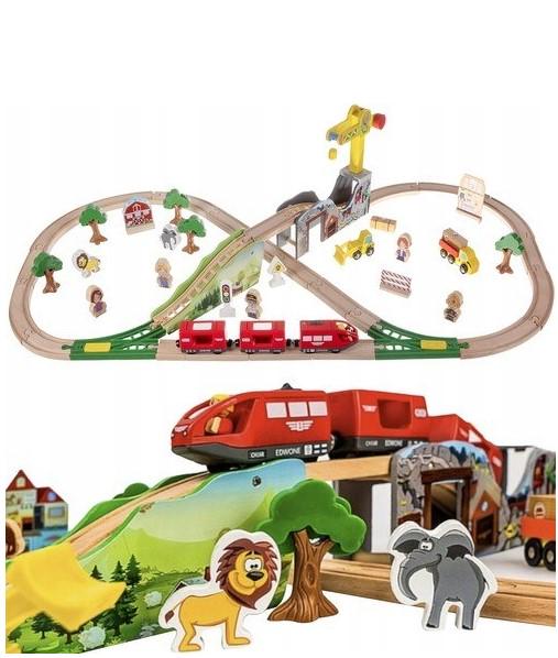 Іграшка велика дерев'яна залізнична колія - фото 2 Іграшка велика дерев'яна залізнична колія - фото 2