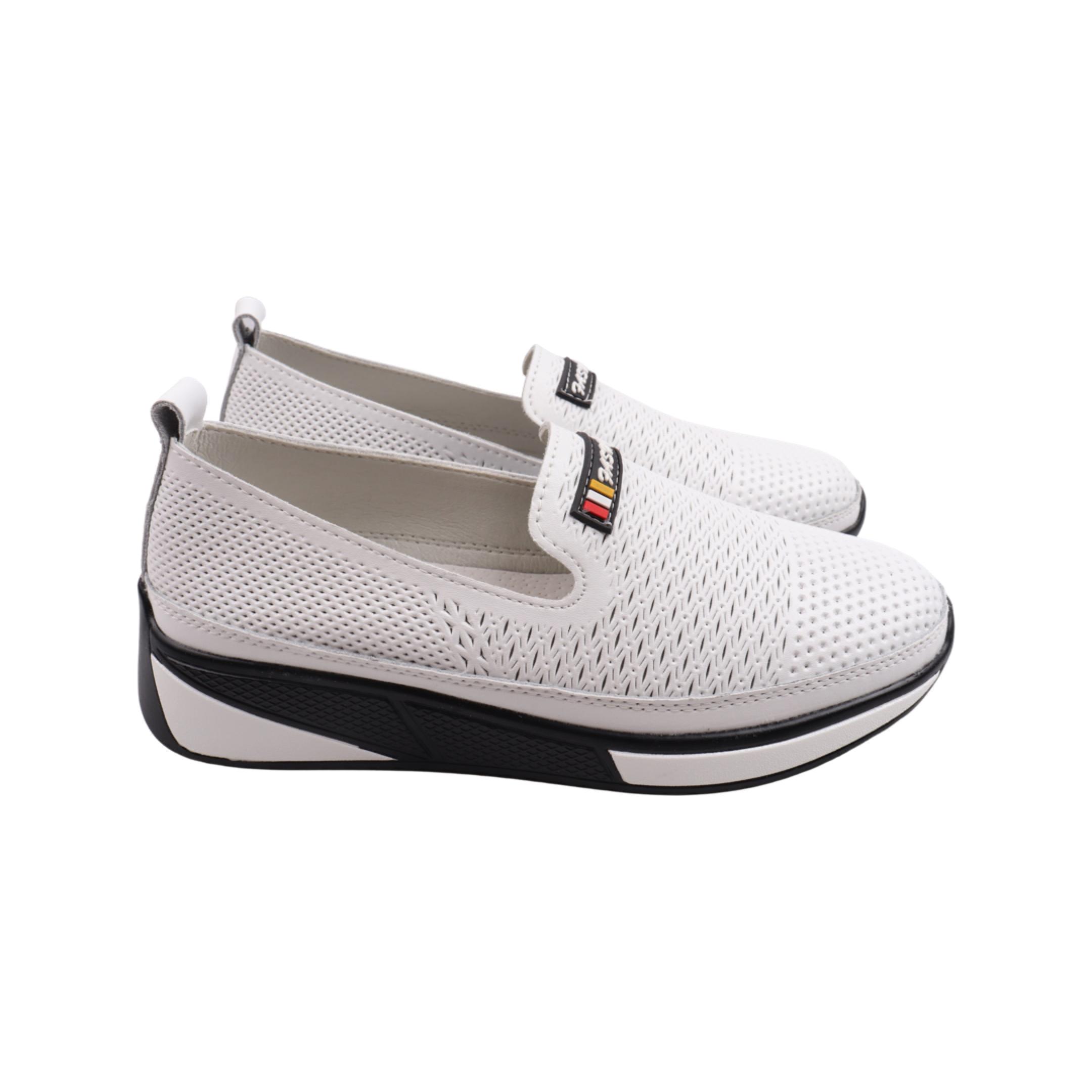 Туфли женские Li Fexpert из кожи р. 37 Белый (1138-23DTC)