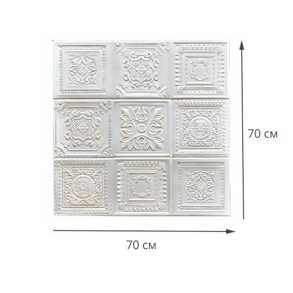 Панели 3D самоклеящиеся в ванную/кухню/гостиную/спальню или для балкона 3 шт. 70 х 70 см (M00198-1) - фото 8 Панели 3D самоклеящиеся в ванную/кухню/гостиную/спальню или для балкона 3 шт. 70 х 70 см (M00198-1) - фото 8