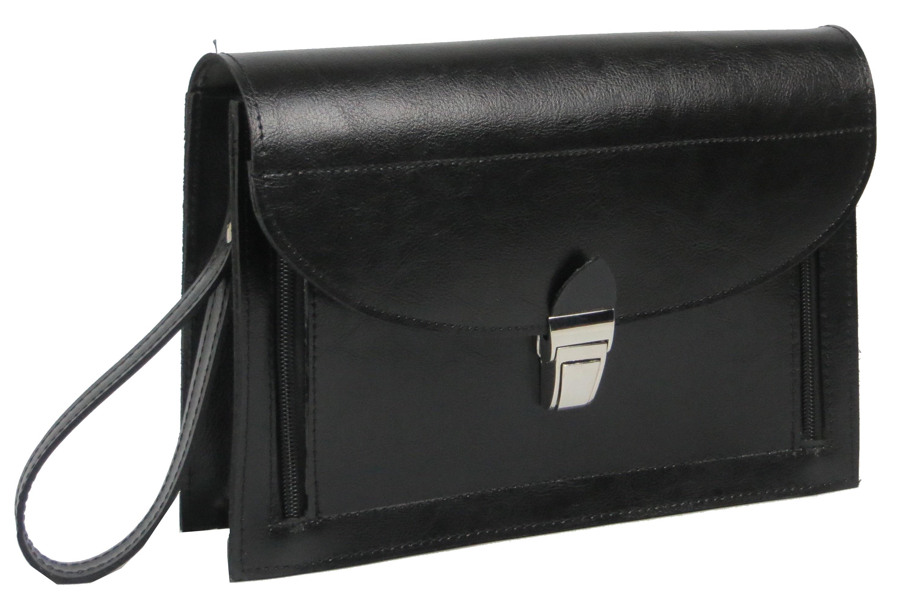 Борсетка чоловіча A-art шкіряна Чорний (S1104 black)