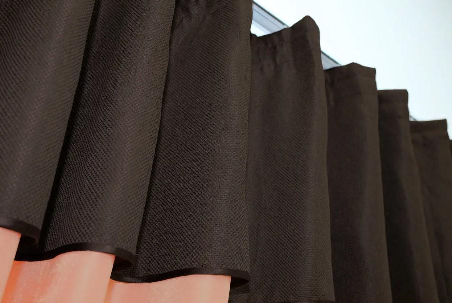 Шторки на кухню/балкон с ламбрекеном 270х170 см Персиковый/Венге (073к) - фото 5