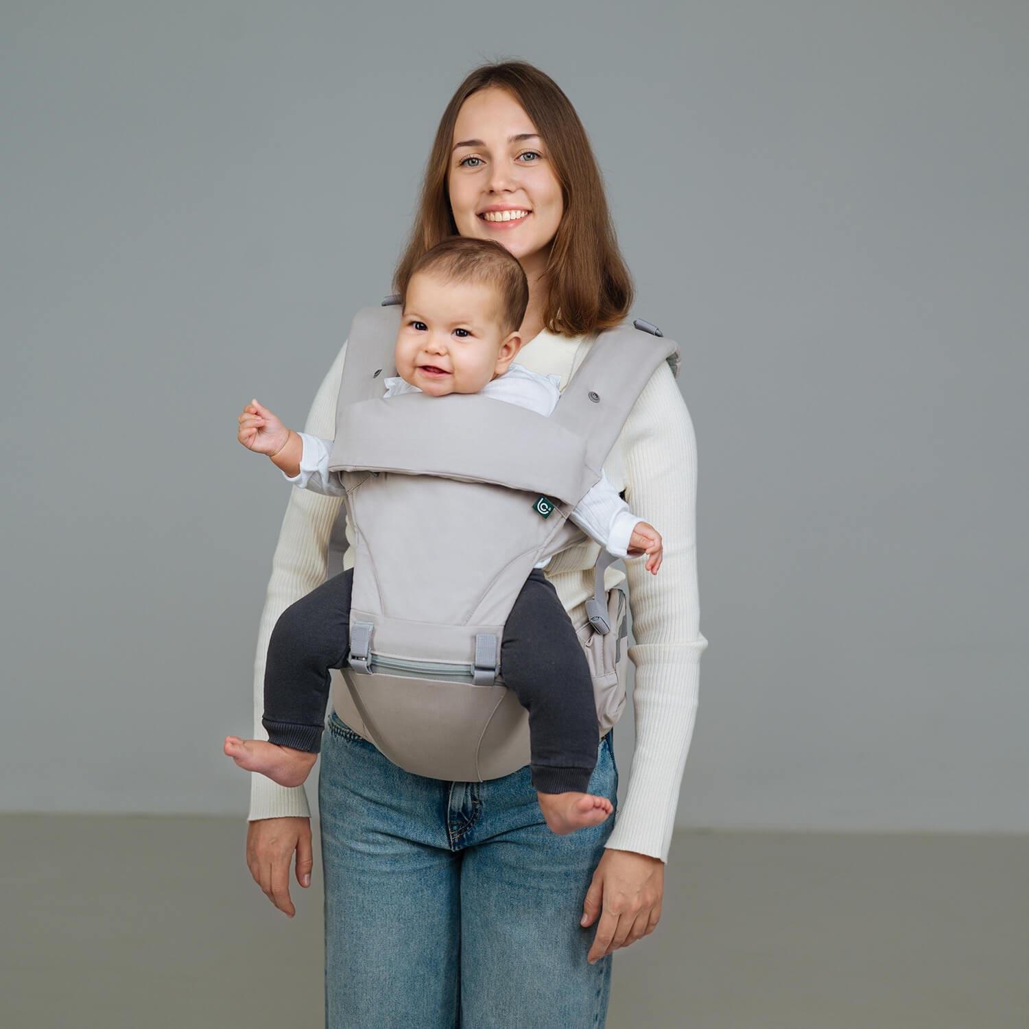 Хипсит 6в1 Love and Carry Серый/Бежевый (31262885)