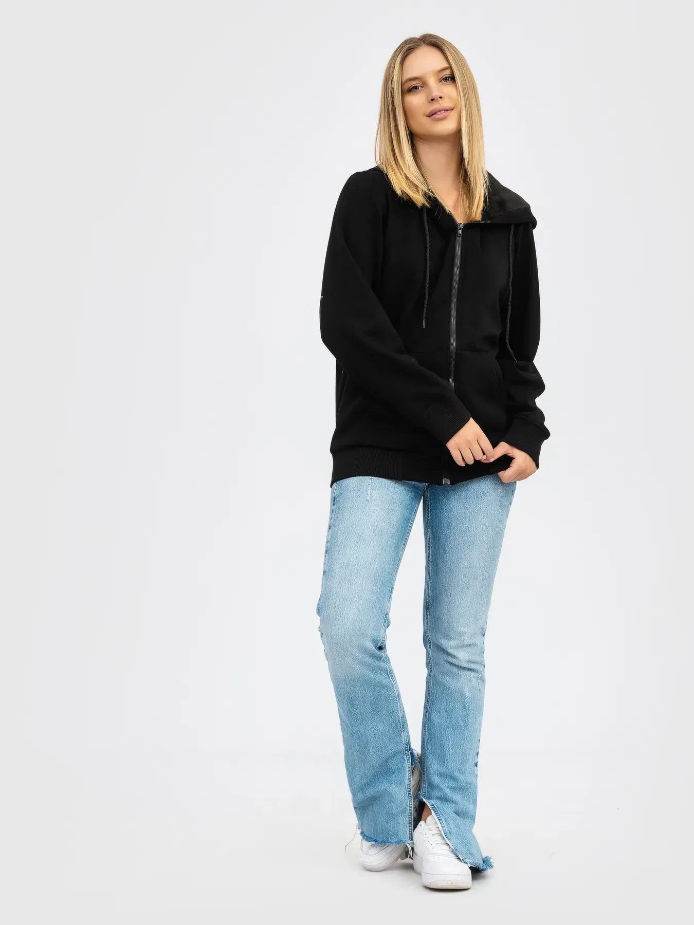 Худі на замку утеплене RAY BASIC U0405L UNISEX XS Чорний - фото 9 Худі на замку утеплене RAY BASIC U0405L UNISEX XS Чорний - фото 9