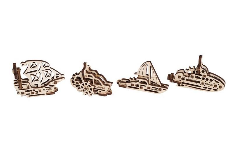 Пазл 3D UGEARS Фиджет Корабли (2259) - фото 2