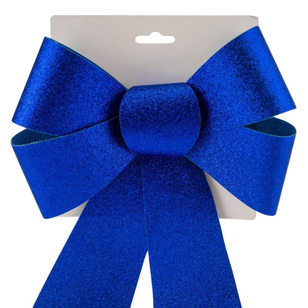 Бант блестящий 32 см Синий (9245-014) - фото 2 Бант блестящий 32 см Синий (9245-014) - фото 2
