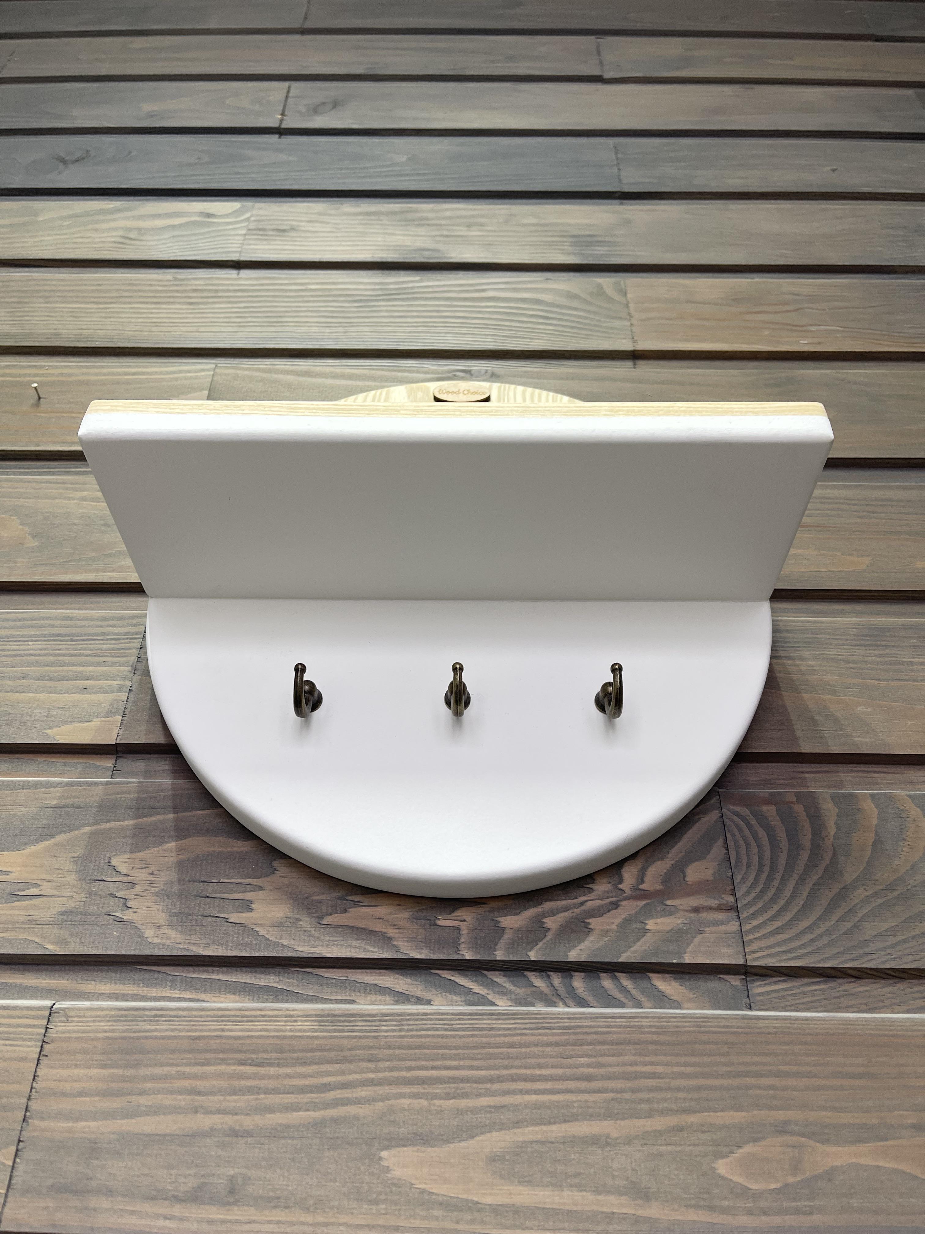 Ключница настенная из ясеня 25 см Белый - фото 4 Ключница настенная из ясеня 25 см Белый - фото 4