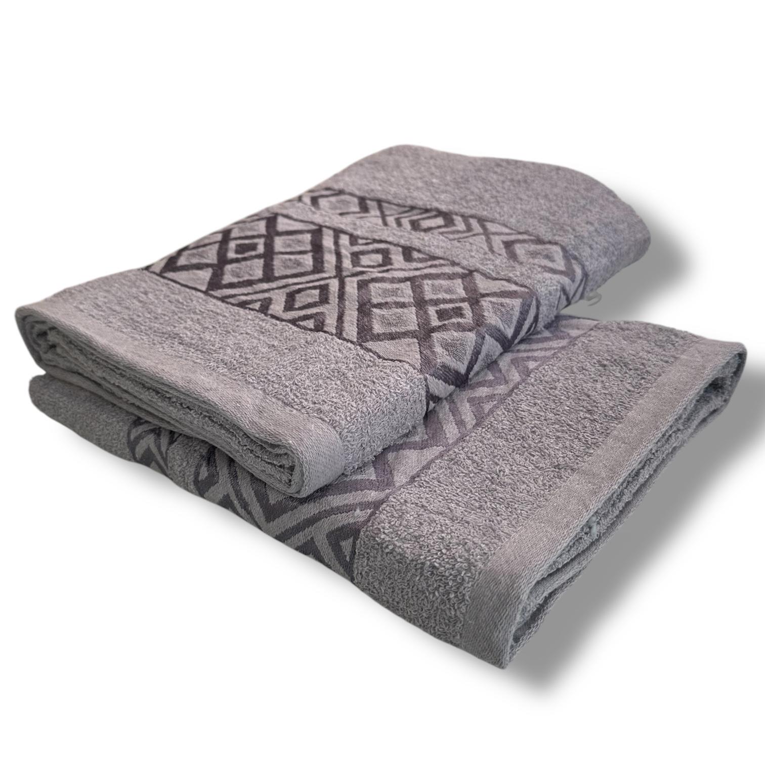 Рушник махровий Malloory Home 140x70 см Світло-сірий (6726-1) - фото 2